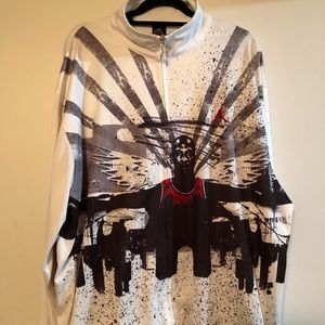 White Jordan track jacket 3xl